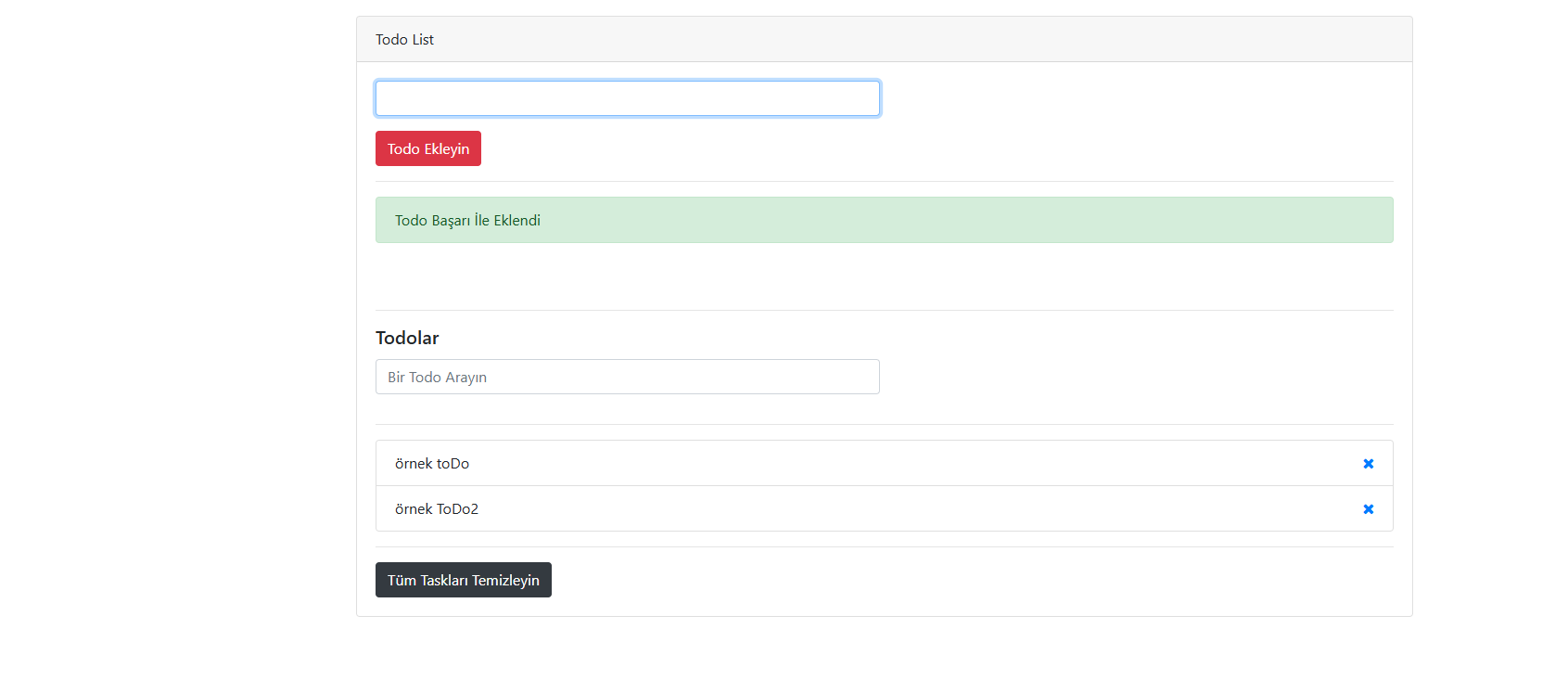 Yeni Görev Ekleme Ekranı